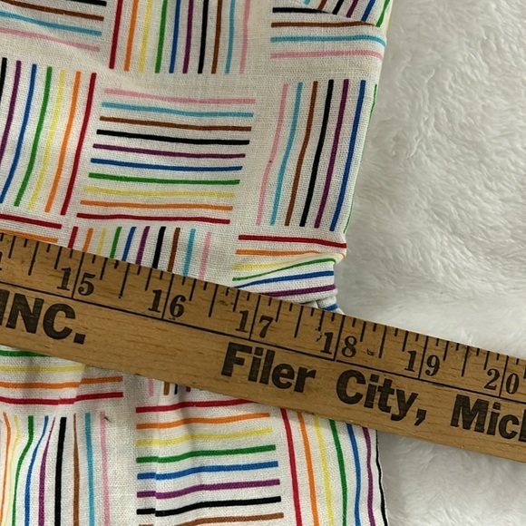 Vintage Target Pride Rainbow Lines‎ Gender Inclusive Linen Dress Size XS - Picture 9 of 10